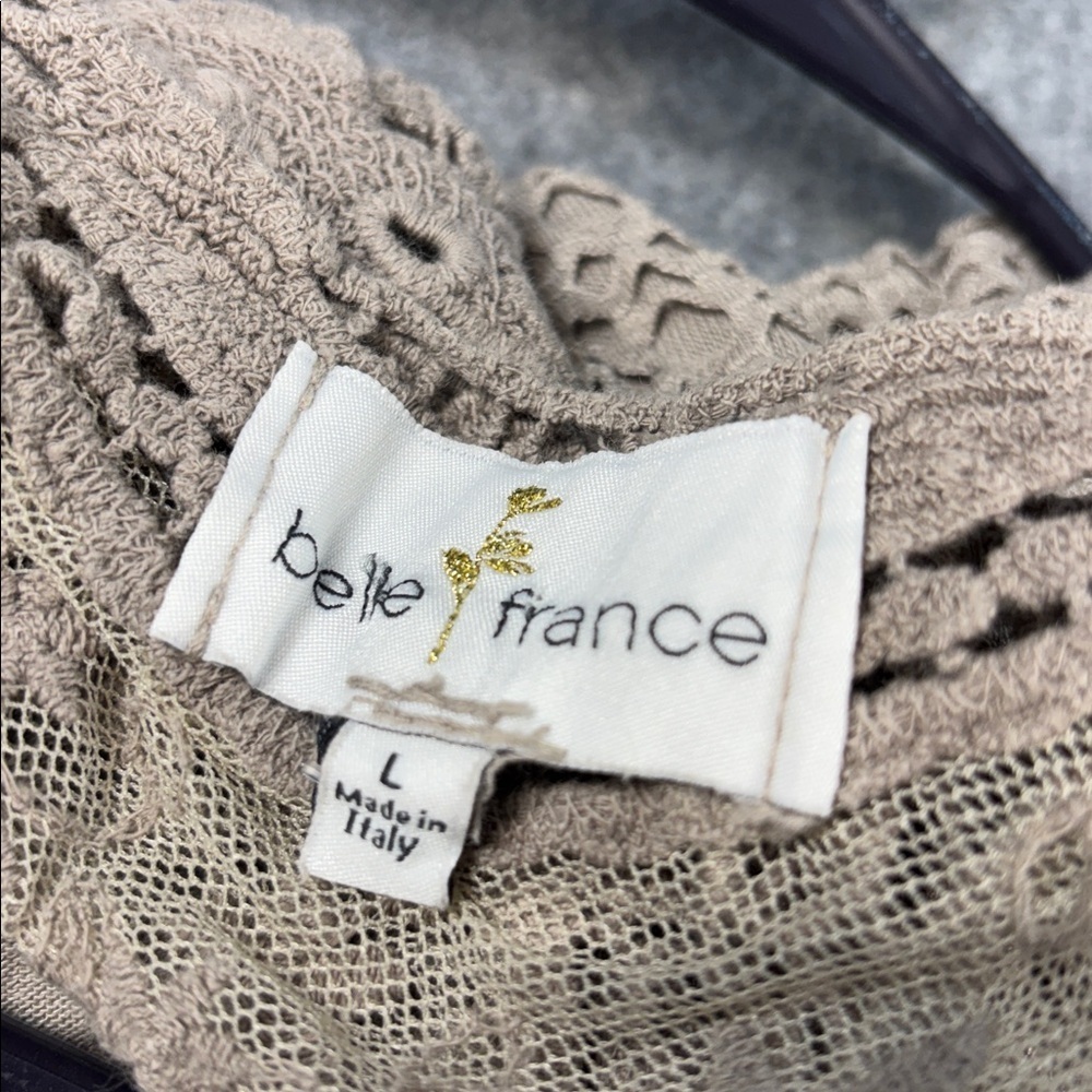 Belle France Long Sleeve Knit lined embroidered viscose blend shirt - Picture 11 of 11